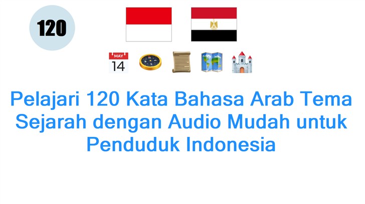 Pelajari 120 Kata Bahasa Arab Tema Sejarah dengan Audio Mudah untuk Penduduk Indonesia